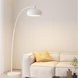 Contemporary Wide Dome Black Arched LED Floor Lamp Image - 3