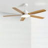 Contemporary Wood 5 Blades Ceiling Fan with LED Light Image - 5