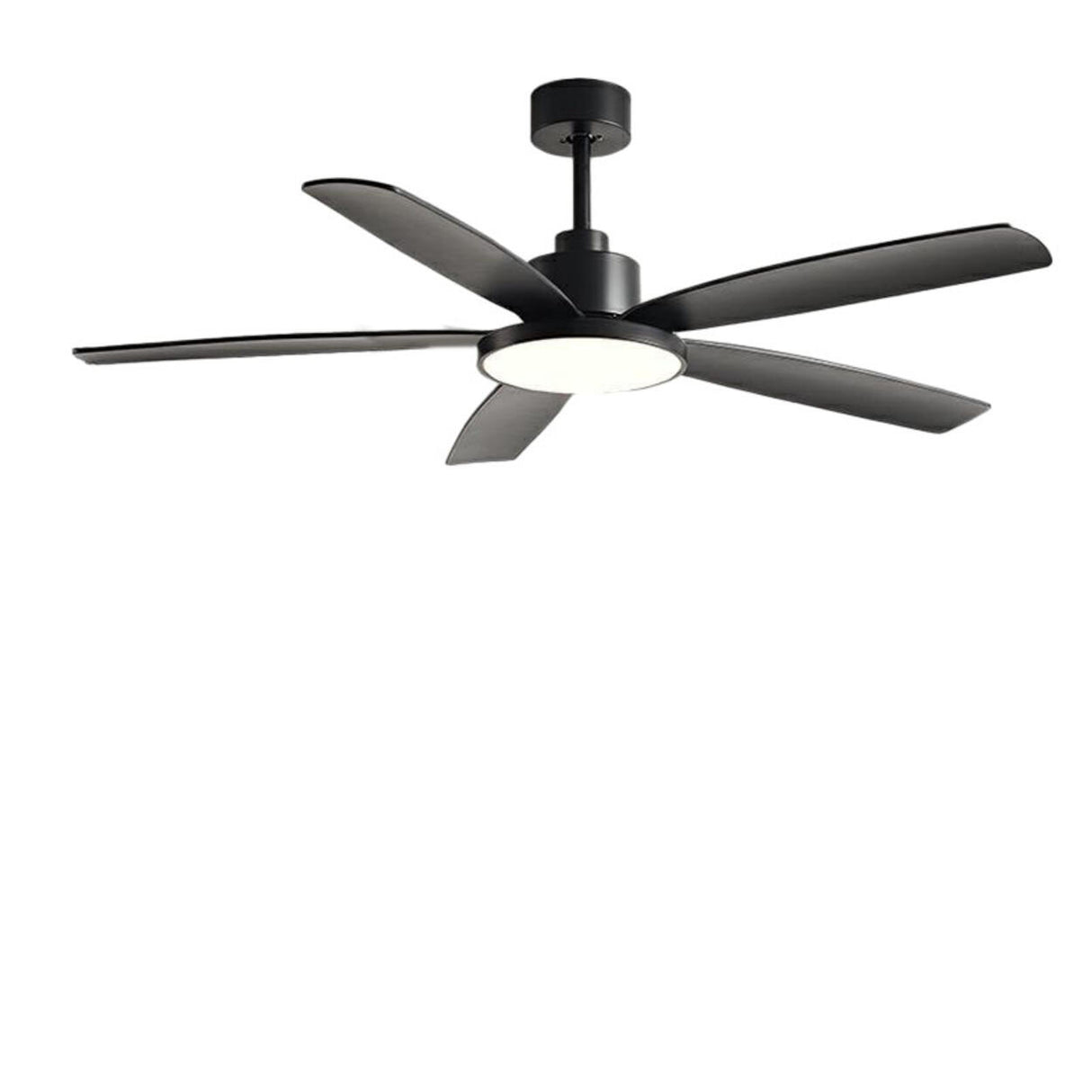 Contemporary Wood 5 Blades Ceiling Fan with LED Light Image - 9