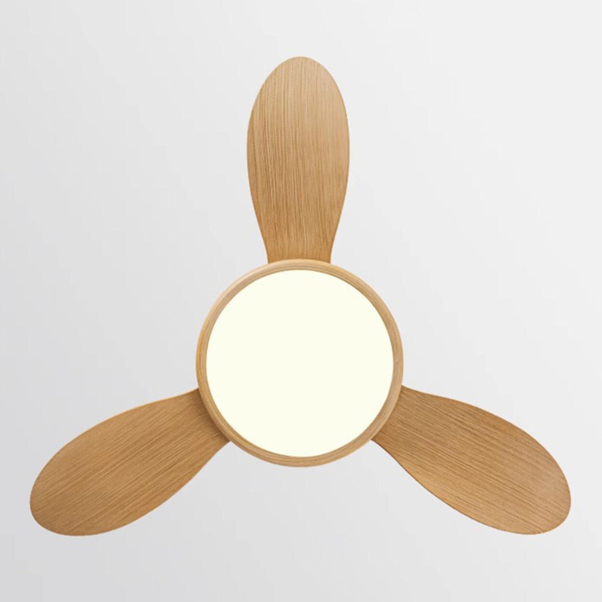 Contemporary Wood Ceiling Fan with Dimmable LED Light Image - 16