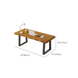 Contemporary Wood Free Form Iron Sled Writing Desk Image - 10