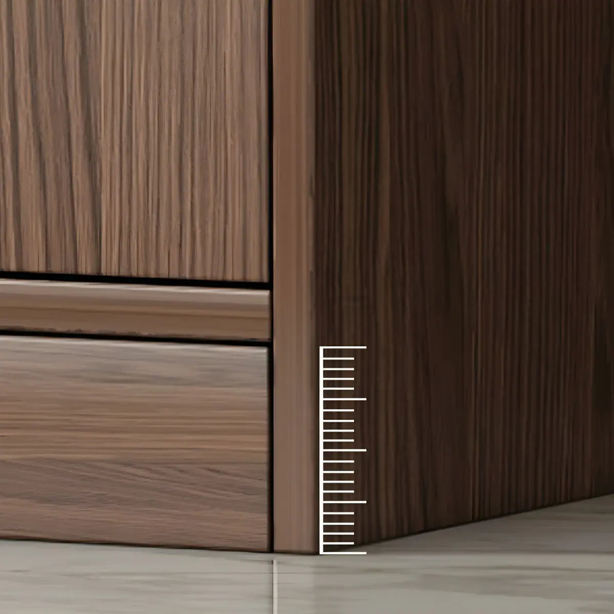 Contemporary Wooden Open Storage Wine Cabinet Brown Image - 11