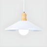 Contemporary Yellow Metal Dining Room Cone Pendant Light Image - 10