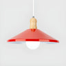 Contemporary Yellow Metal Dining Room Cone Pendant Light Image - 5