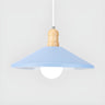 Contemporary Yellow Metal Dining Room Cone Pendant Light Image - 6