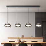 Cool 4-Light Gray Dining Room Island Chandelier Light Image - 1