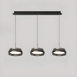 Cool 4-Light Gray Dining Room Island Chandelier Light Image - 5