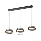 Cool 4-Light Gray Dining Room Island Chandelier Light #size