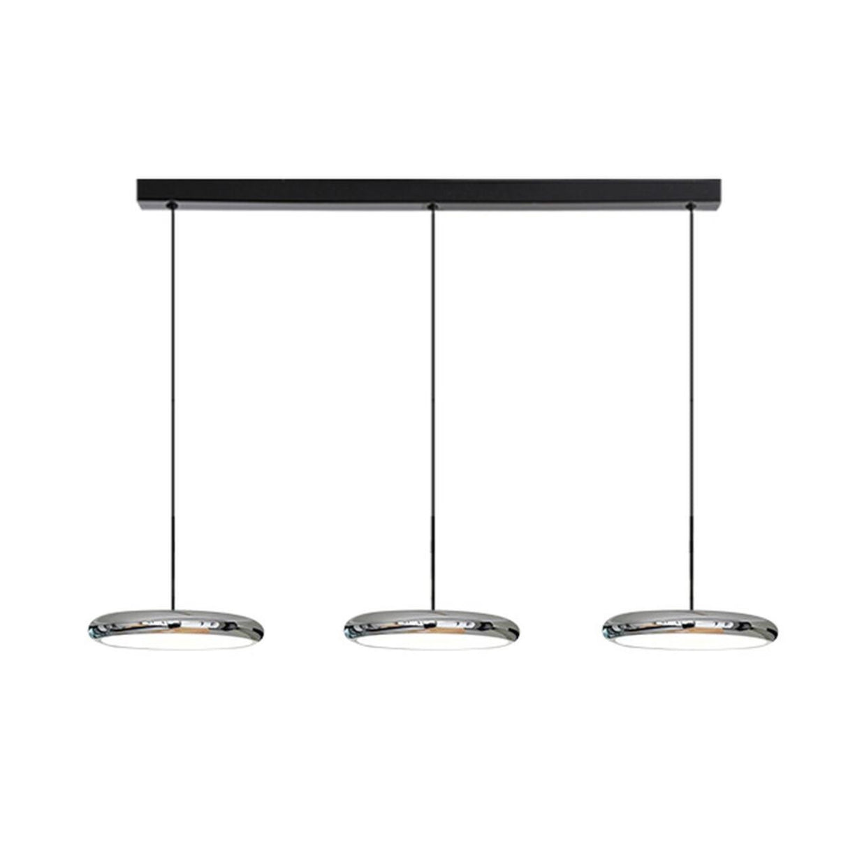 Cool Modern 3-Light Disc Pendant Light Kitchen Island Image - 6