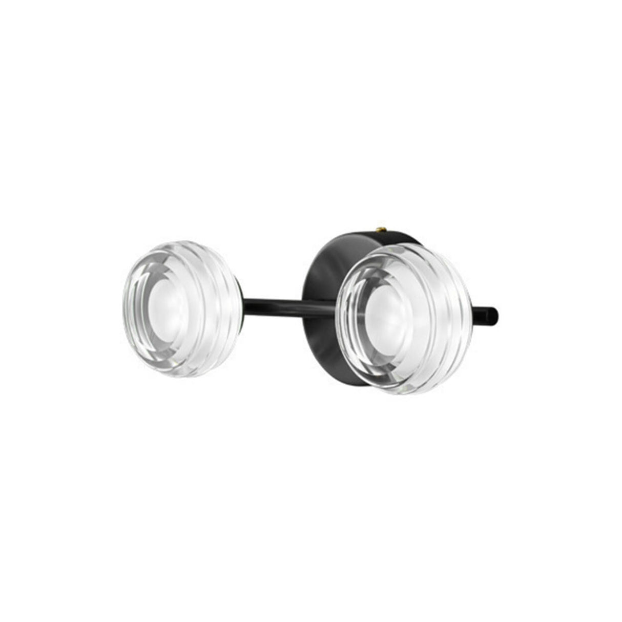 Cool Simplistic Round Black Bathroom Vanity Light Image - 15