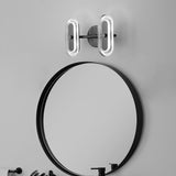 Cool Simplistic Round Black Bathroom Vanity Light Image - 21