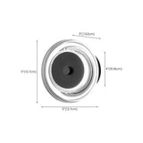 Cool Simplistic Round Black Bathroom Vanity Light #size