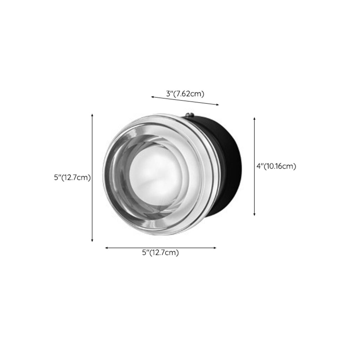 Cool Simplistic Round Black Bathroom Vanity Light Image - 31