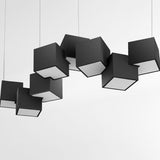 Cool White Cube Modern Kitchen Island Pendant Light Image - 10