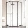 Corner Frameless Glass Hinges Shower Door with Handle Image - 1