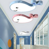 Corridor Adorable Whale LED Flush Mount Ceiling Light Image - 1