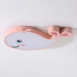 Corridor Adorable Whale LED Flush Mount Ceiling Light Image - 12