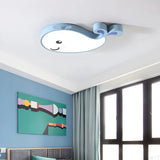 Corridor Adorable Whale LED Flush Mount Ceiling Light Image - 6