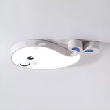 Corridor Adorable Whale LED Flush Mount Ceiling Light Image - 9