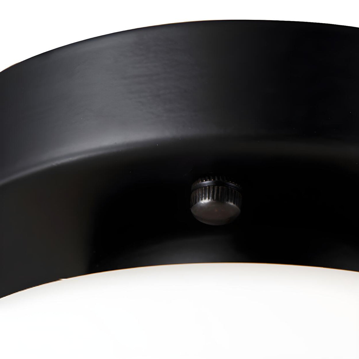 Corridor Black Cylinder Glass Flush Mount Ceiling Light Image - 7