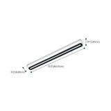 Corridor Black Linear Strip LED Flush Mount Ceiling Light Image - 14