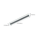 Corridor Black Linear Strip LED Flush Mount Ceiling Light Image - 18