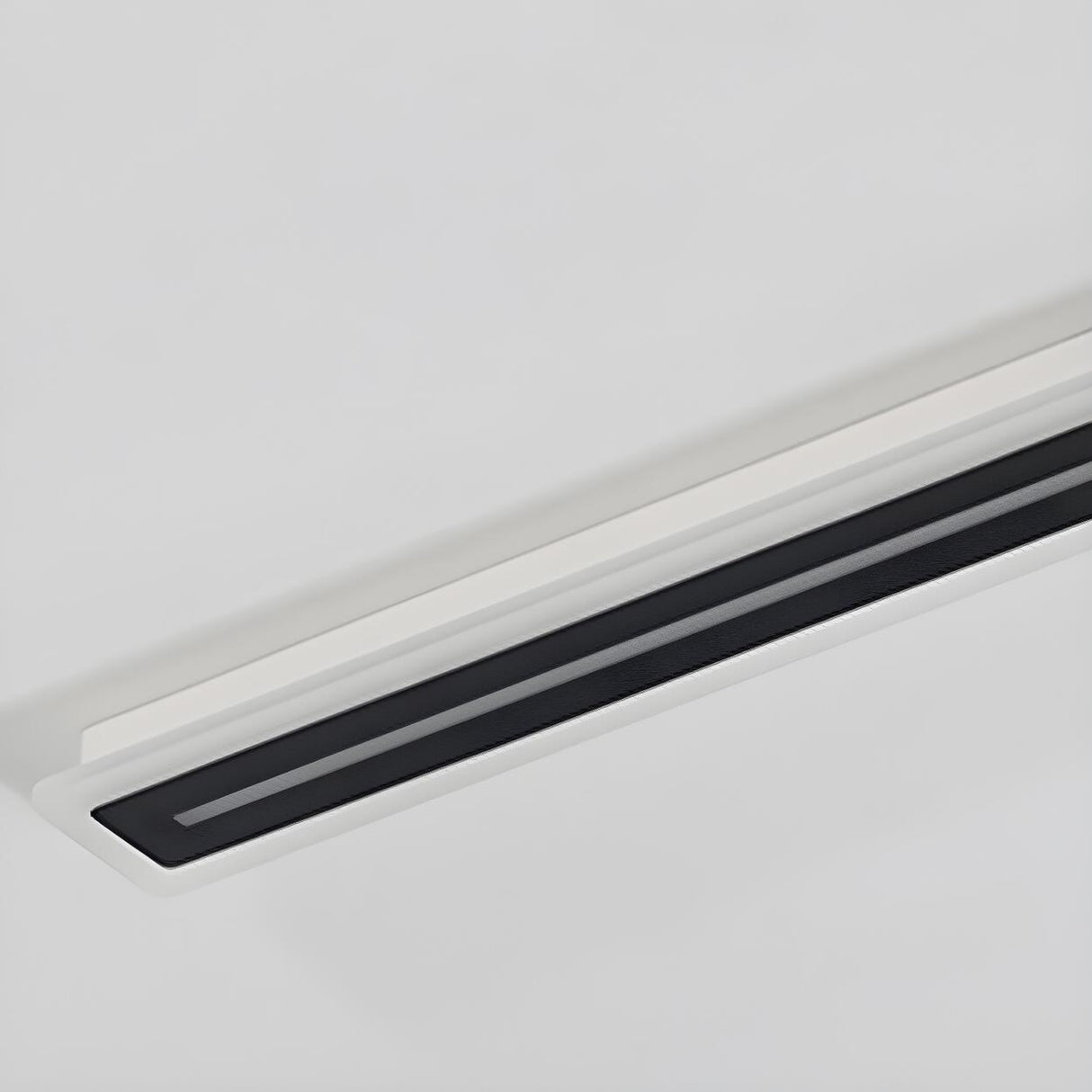 Corridor Black Linear Strip LED Flush Mount Ceiling Light Image - 7