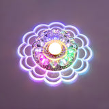 Corridor Blossom Crystal LED Flush Mount Ceiling Light Image - 3