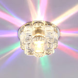 Corridor Crystal Blossom LED Flush Mount Ceiling Light Image - 3