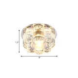 Corridor Crystal Blossom LED Flush Mount Ceiling Light Image - 4