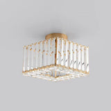 Corridor Cube Crystal Semi-Flush Mount Ceiling Light Image - 10