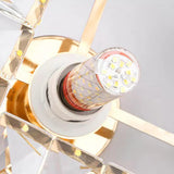 Corridor Cube Crystal Semi-Flush Mount Ceiling Light Image - 15