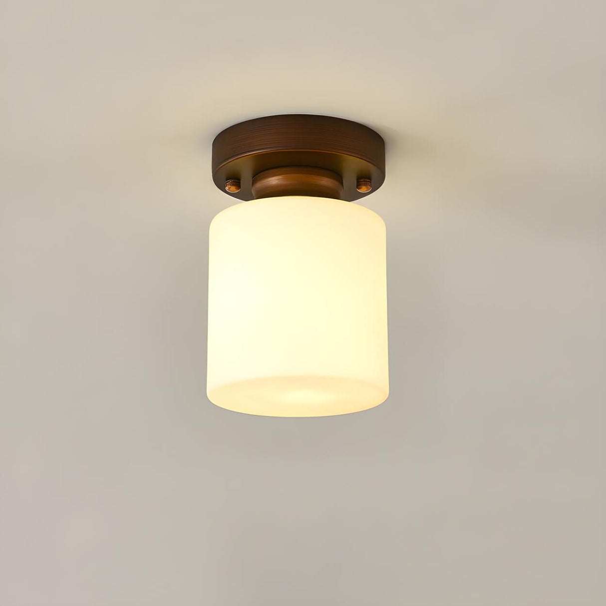 Corridor Cube Glass Semi-Flush Mount Ceiling Light Image - 8