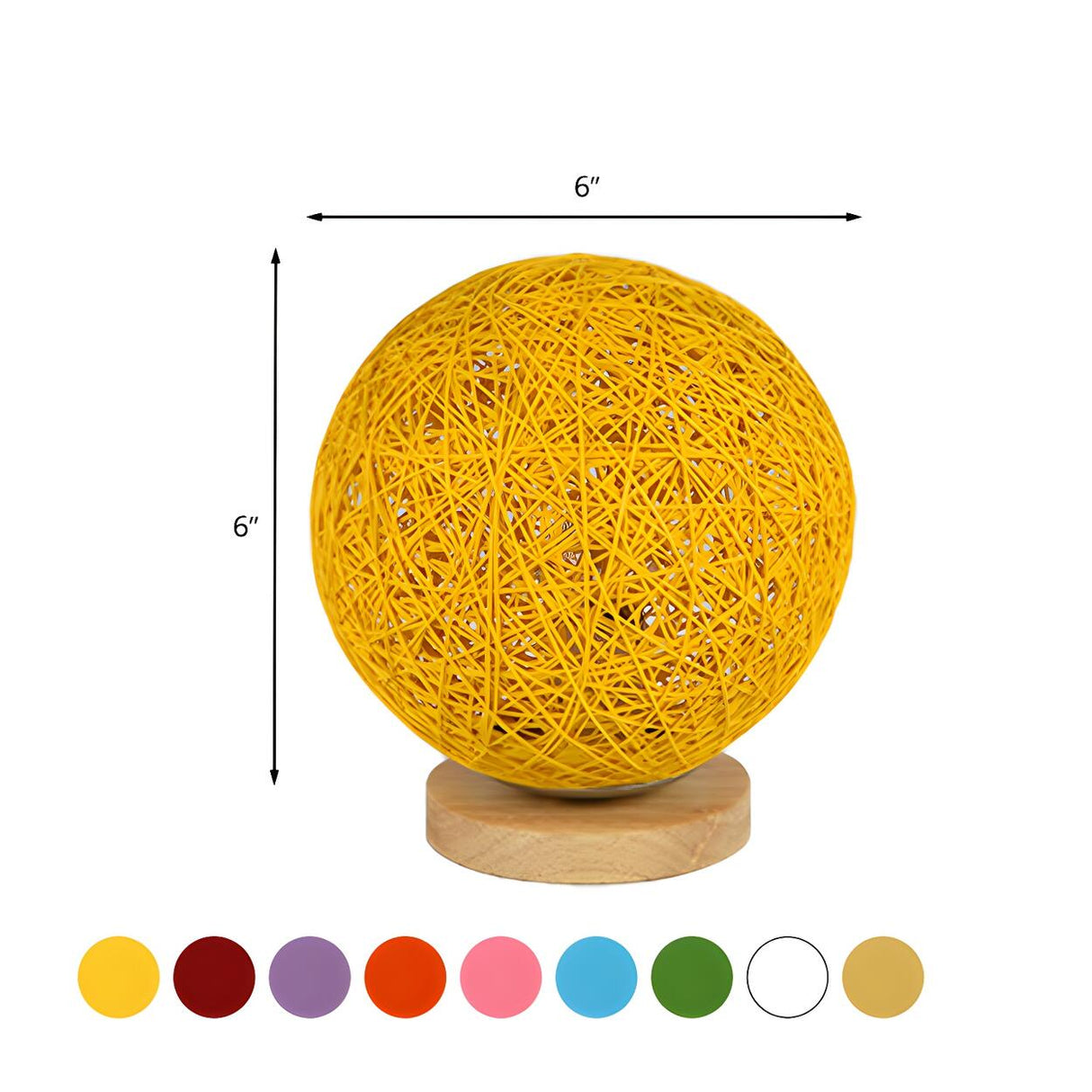 Corridor Flaxen Rattan Globe Flush Mount Ceiling Light Image - 5