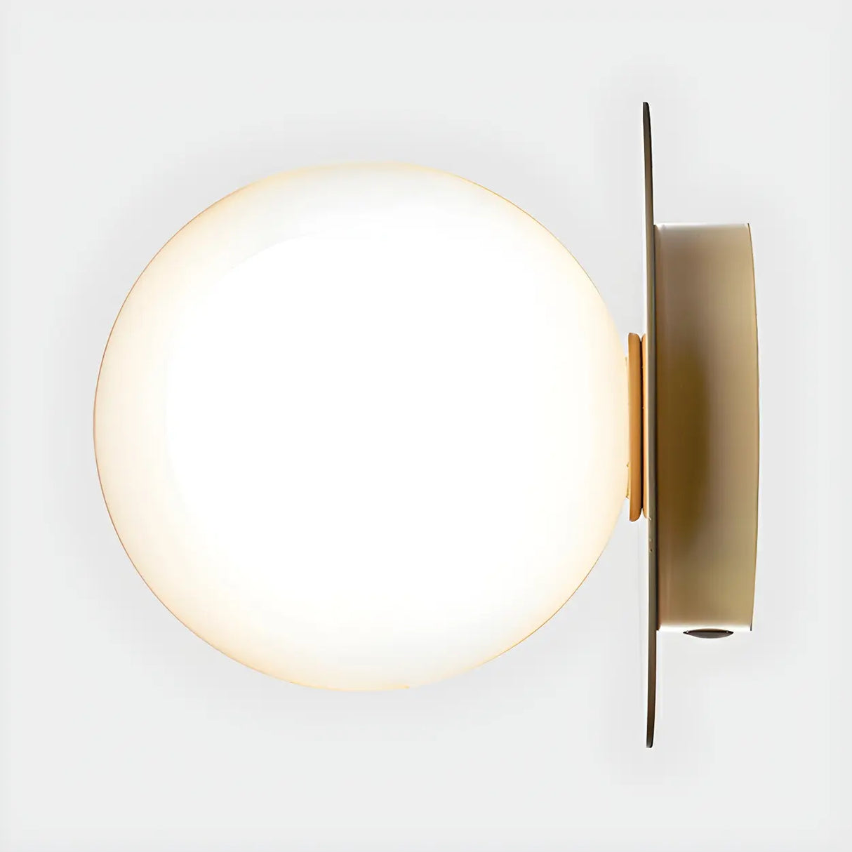 Corridor Globe Clear Glass Semi-Flush Mount Light Image - 7