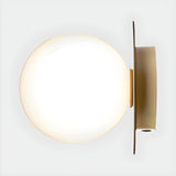 Corridor Globe Clear Glass Semi-Flush Mount Light Image - 7