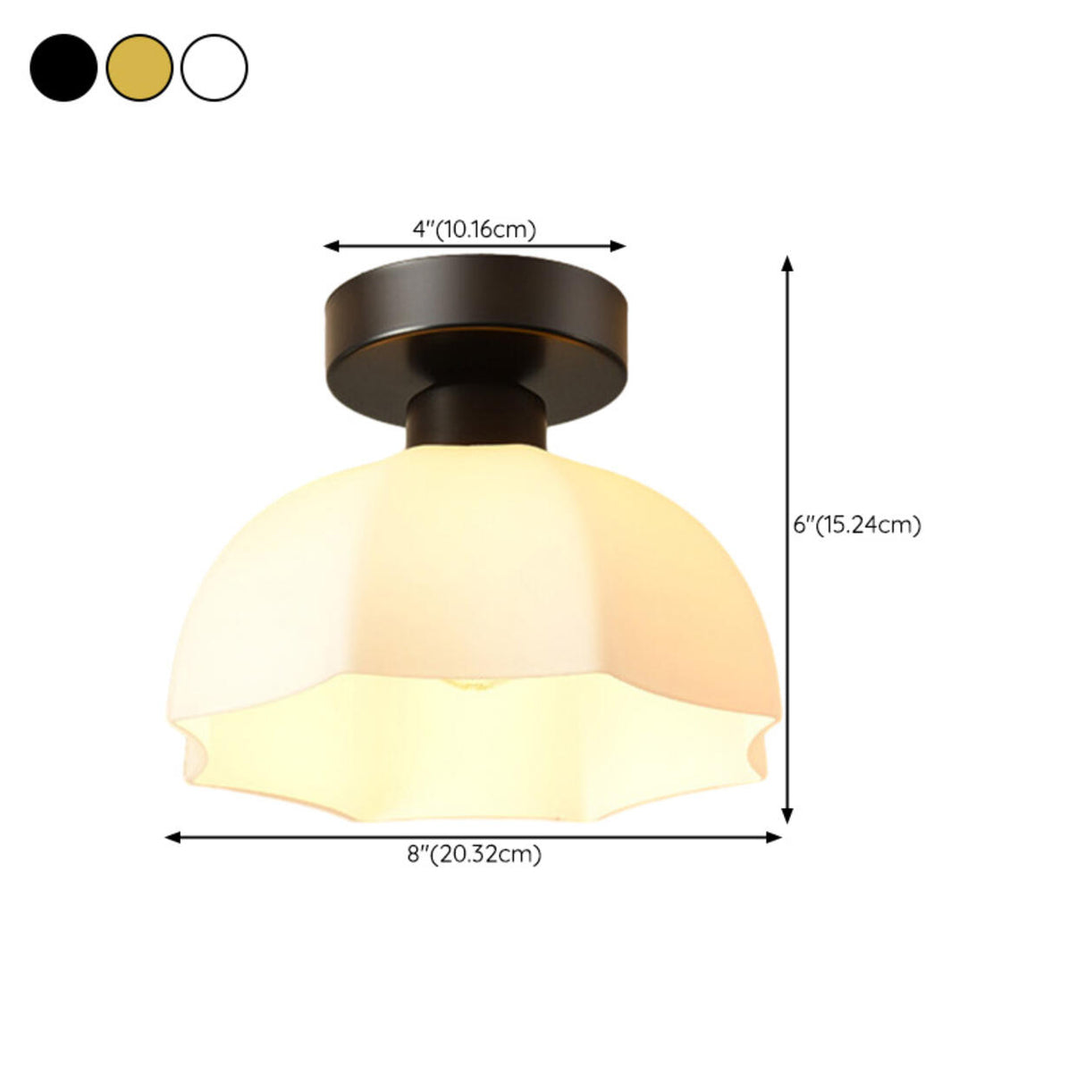 Corridor Gold Cone Semi-Flush Mount Ceiling Light Image - 31