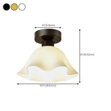 Corridor Gold Cone Semi-Flush Mount Ceiling Light Image - 32