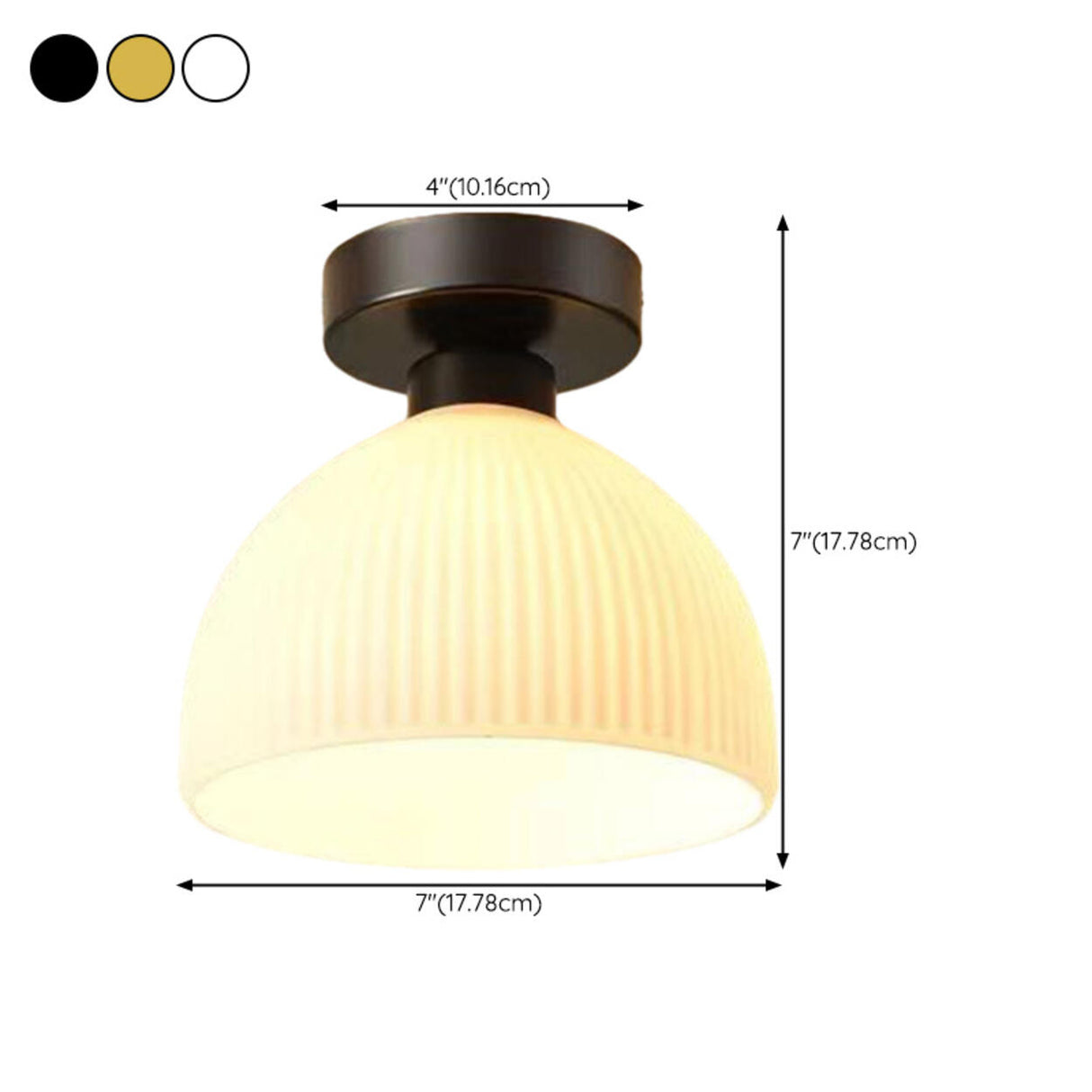 Corridor Gold Cone Semi-Flush Mount Ceiling Light Image - 33