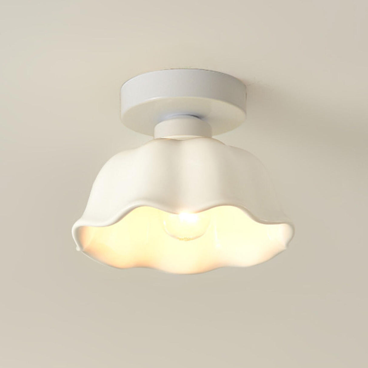 Corridor Gold Cone Semi-Flush Mount Ceiling Light Image - 9