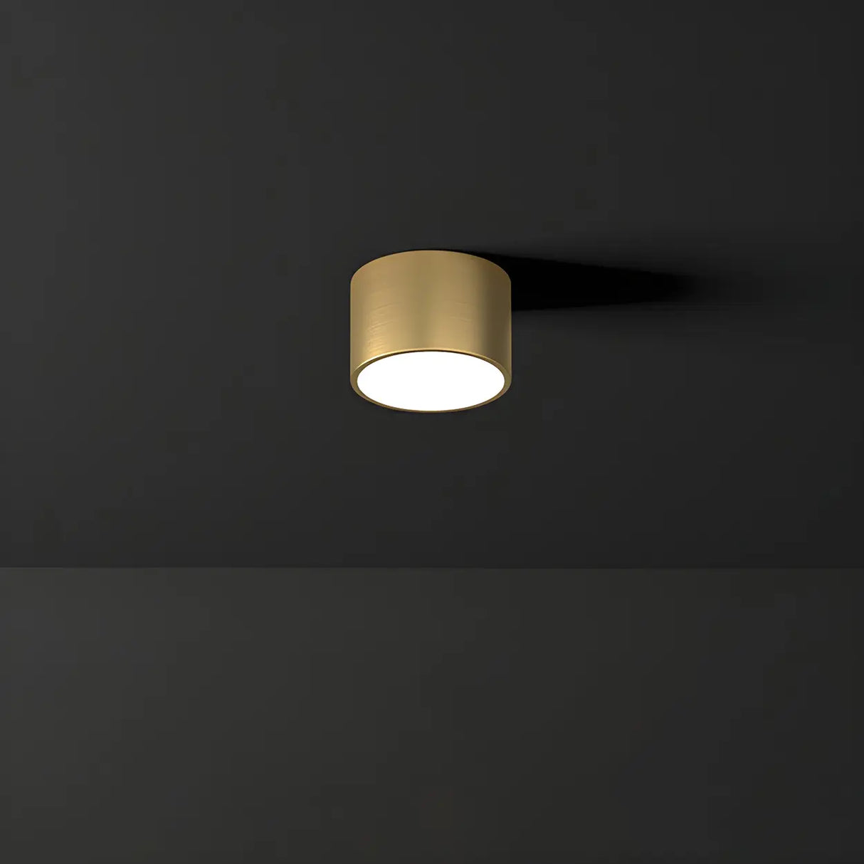 Corridor Gold Cylinder Flush Mount Ceiling Mount Light Image - 20