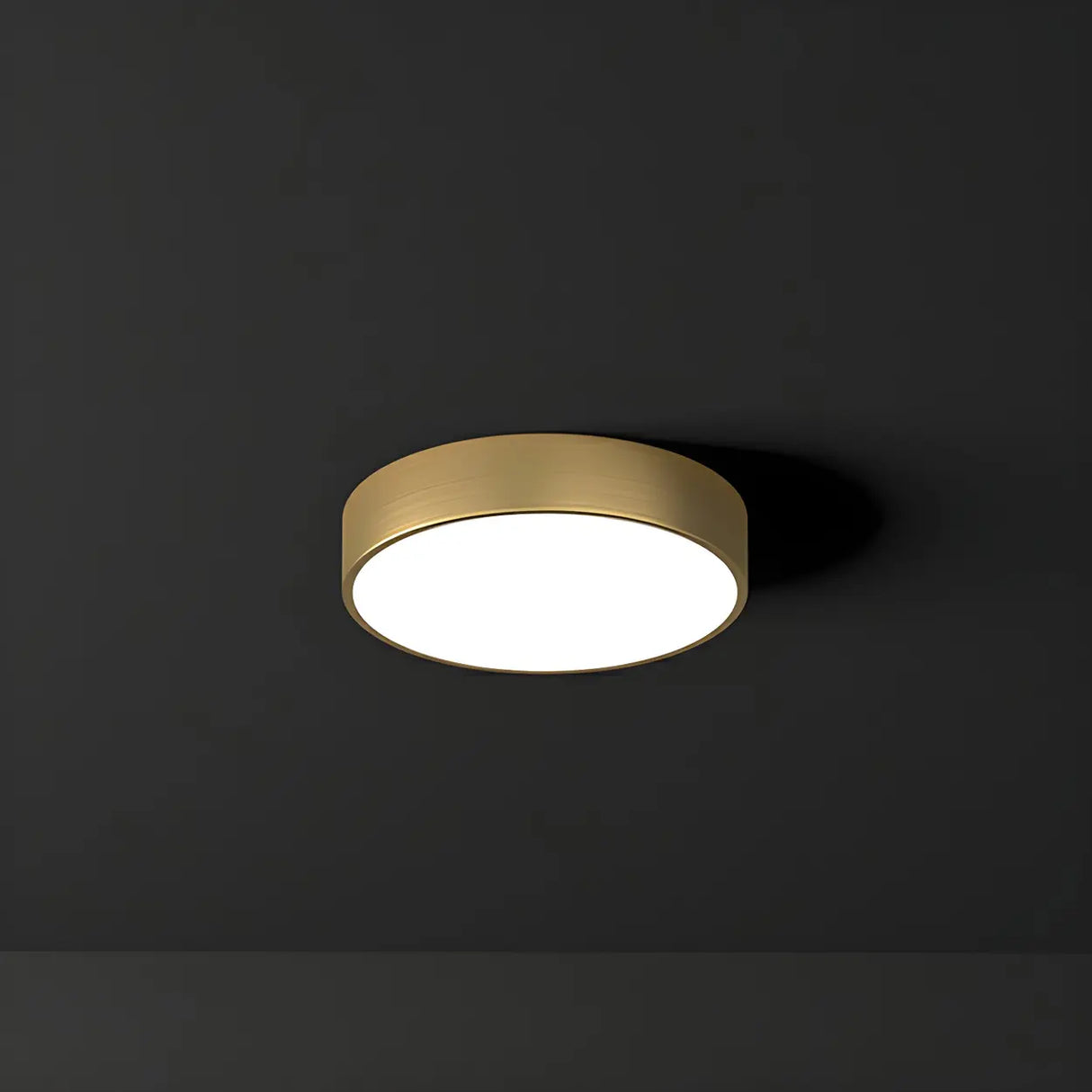 Corridor Gold Cylinder Flush Mount Ceiling Mount Light Image - 7