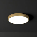 Corridor Gold Cylinder Flush Mount Ceiling Mount Light Image - 9