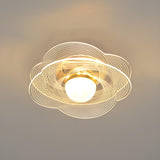 Corridor Gold Flower Shape LED Flush Mount Ceiling Lamp Image - 5