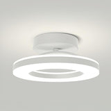 Corridor Gold Ring Dimmable LED Semi-Flush Mount Light Image - 23