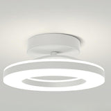 Corridor Gold Ring Dimmable LED Semi-Flush Mount Light Image - 26