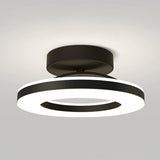 Corridor Gold Ring Dimmable LED Semi-Flush Mount Light Image - 5