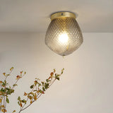 Corridor Mini Jar-Shaped Glass Semi-Flush Mount Light Image - 2