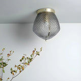 Corridor Mini Jar-Shaped Glass Semi-Flush Mount Light Image - 3