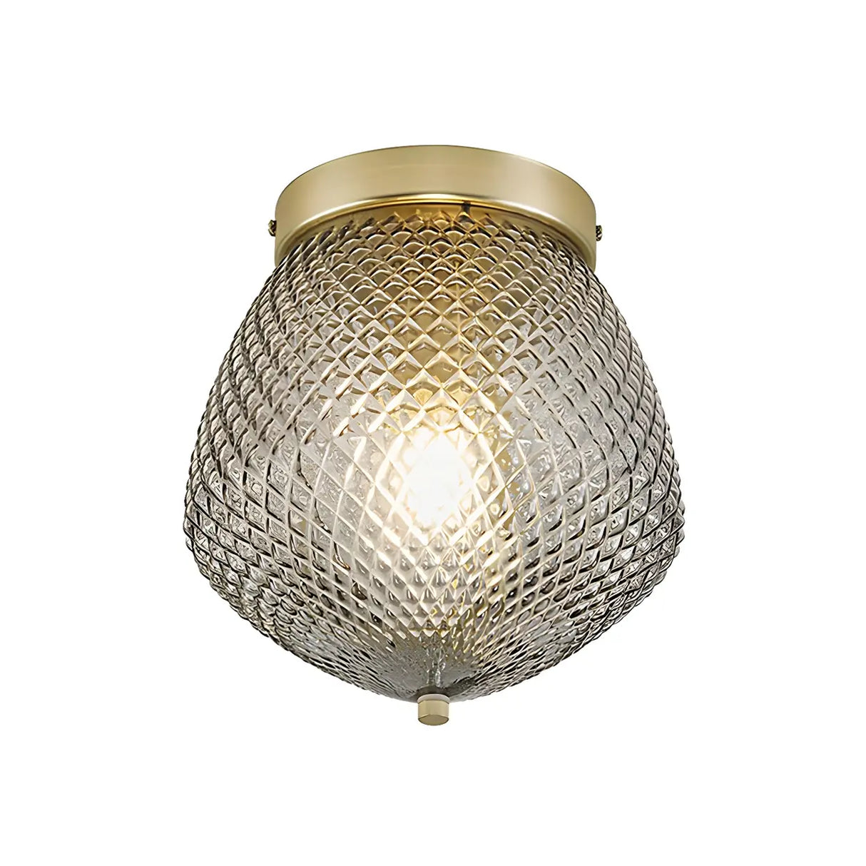 Corridor Mini Jar-Shaped Glass Semi-Flush Mount Light Image - 5